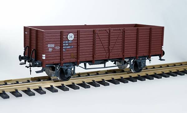 Zenner Hochbordwagen DR, braun, Spur II (64mm)
