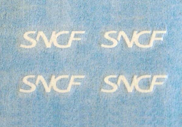 4 Aufkleber SNCF ohne Hintergrund Spur G