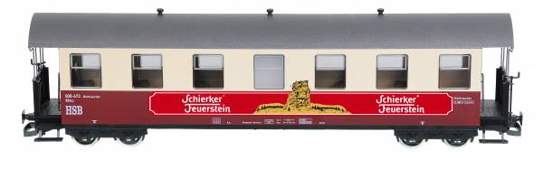 Osobní vůz vlaku Line45 HSB 900-473 Schierker Feuerstein, 7 oken, pruh G