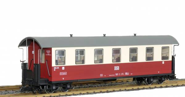 Train-Line45 Personenwagen HSB 900-475, 7 Fenster, Spur G Gartenbahn