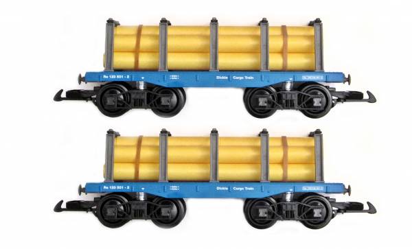 Zenner Set 2 Rungenwagen, 10 Rohren, Spur G Gartenbahn IIm