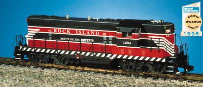 USA-Trains Rock Island GP7 - Black/Red/White ,Spur G