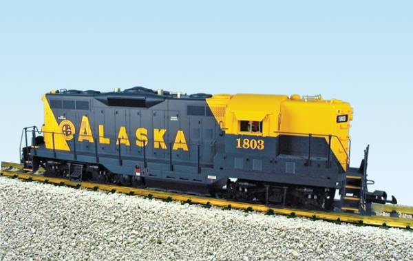 USA-Trains Alaska Railroad GP9 - Blue/Yellow ,Spur G