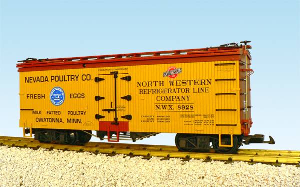 USA-Trains Nevada Poultry Yellow/Red Oxide,Spur G