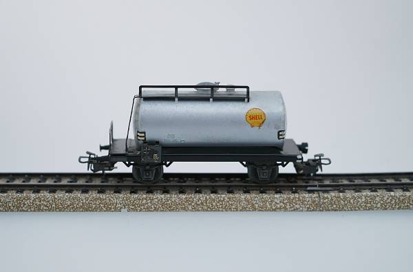 Märklin Güterwagen Kesselwagen SHELL, silber, Spur H0, gebraucht