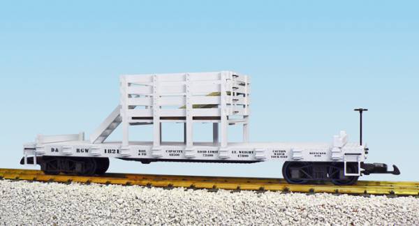 USA-Trains Rail&Tie Car Arbeitswagen R1812 grau, Spur G