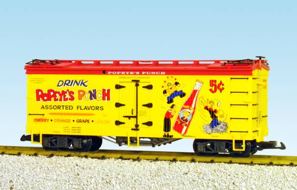 USA-Trains Popeye’s Punch - Yellow/Red – ,Spur G