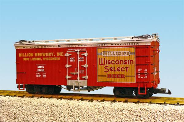 USA-Trains Wisconsin Select Beer Red Oxide/Silver ,Spur G