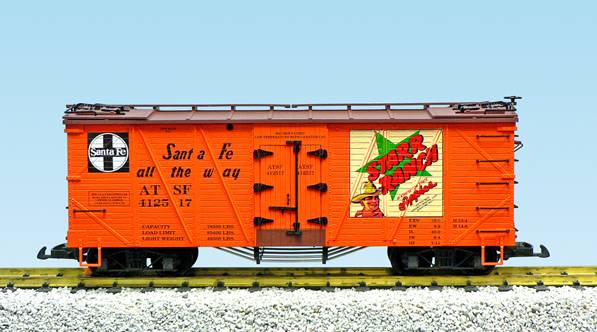 USA-Trains Santa Fe /Starr Ranch (#412517) - Orange/BC Red ,Spur G