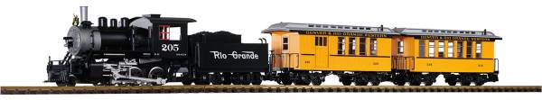 Piko G-US Startset Personenzug Lok m.Tender, Coach+Combine, Sound Spur G
