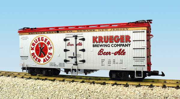 USA-Trains Krueger Beer & Ales Silver/Red ,Spur G