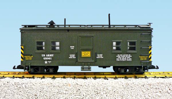 USA-Trains US Army Bunk Car- Green,Spur G
