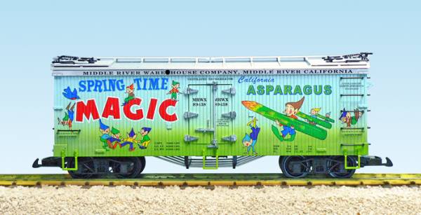 USA-Trains Spring Time Asparagus - Two Tone Blue/Green ,Spur G