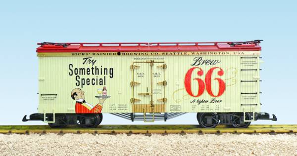 USA-Trains Brew 66 Beer - Cream/Red ,Spur G