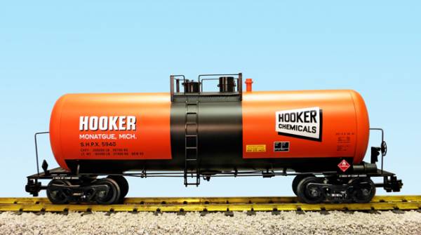 USA-Trains Hooker Chemicals - Orange, Black ,Spur G