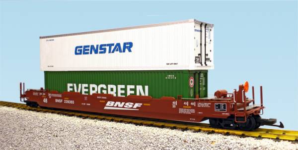 USA-Trains BNSF w/2 Containers (#3) ,Spur G