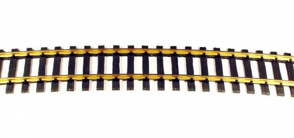gebogenes 2-Schienengleis 7,5°, Radius 3000 mm Spur II (64mm), Spur 2