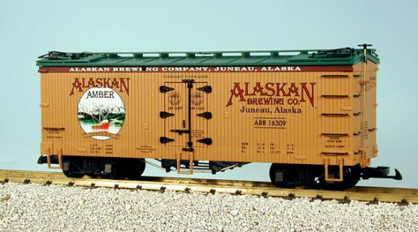 USA-Trains Alaska Brewing Amber Beer - Tan/Green,Spur G