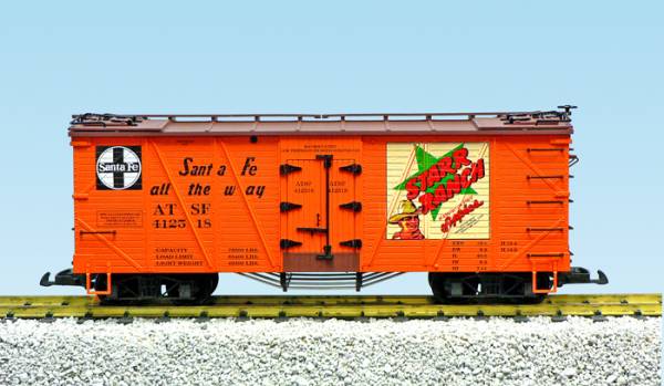 USA-Trains Santa Fe /Starr Ranch (#412518) - Orange/BC Red ,Spur G