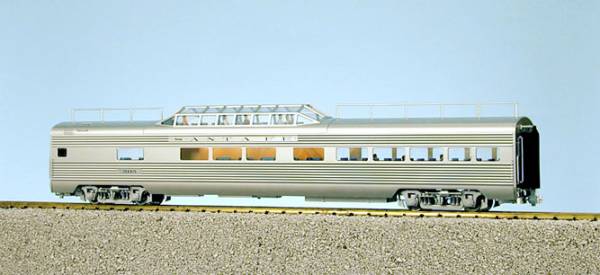 USA-Trains Santa Fe "Super Chief" Vista Dome #4 - Stainless Steel,Spur G