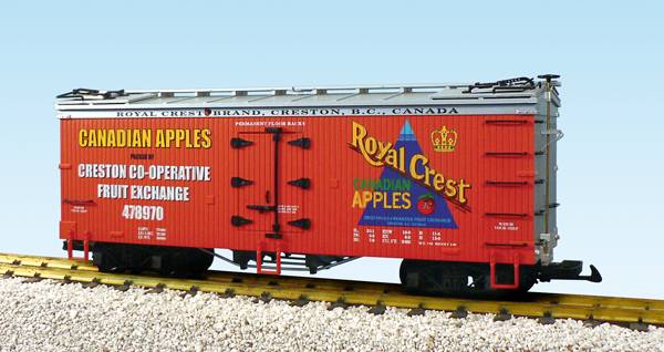 USA-Trains Royal Crest Apples - Red/Silver,Spur G