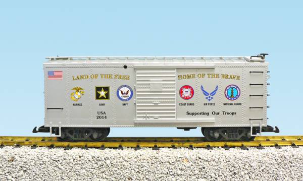 USA-Trains Military Series "Support Our Troops - Silver ,Spur G