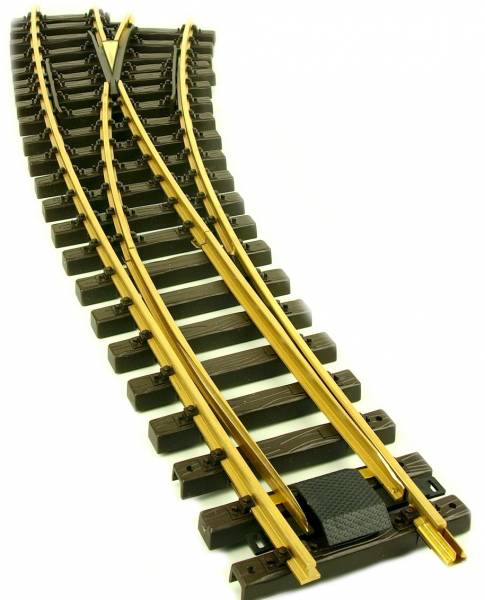 Train Line45 Bogenweiche rechts, Radius 210cm, Elektro/DCC