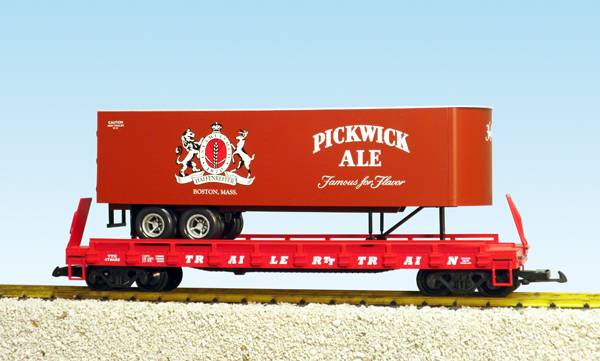 USA-Trains Pickwick Ale – Oxide w/Red Flatcar ,Spur G