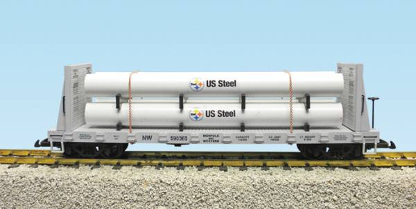 USA-Trains Norfolk & Western (590360 US Steel) - Gray,Spur G