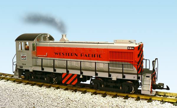 USA-Trains Western Pacific Silver/Black/Orange,Spur G