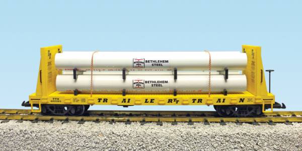 USA-Trains Trailer Train (488200 US Steel) - Yellow,Spur G