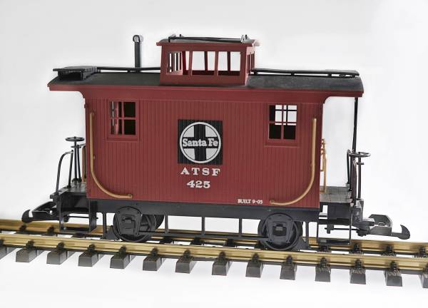 Caboose (Kombüse), Spur G, braun, ATSF Santa Fe