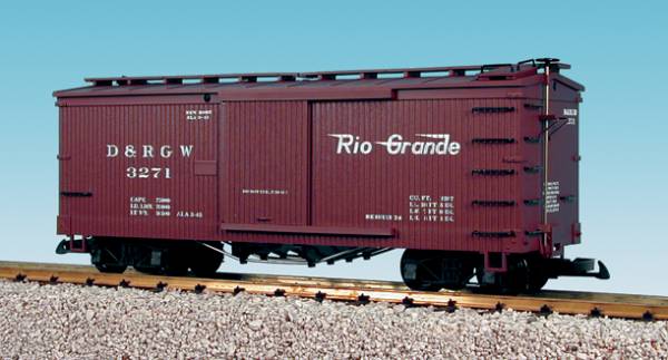 USA-Trains Woodsided Boxcar, braun R19081, Spur G