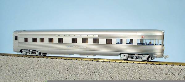 USA-Trains Santa Fe "Super Chief" Observation - Stainless Steel ,Spur G