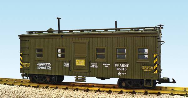 USA-Trains US Army Kitchen Car- Green,Spur G