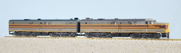 USA-Trains Erie Lackawanna PA-1 & PB-1 - Gray/Maroon/Yellow ,Spur G