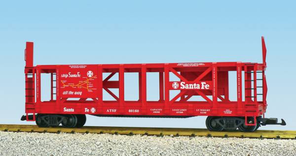 USA-Trains Santa Fe w/Railroad Map Two-Tier Auto Carrier,Spur G