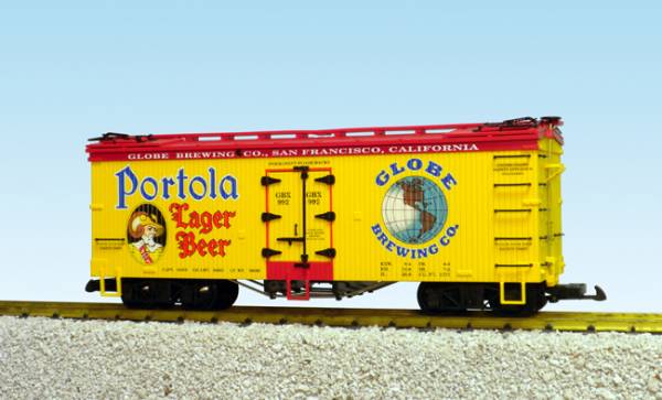 USA-Trains Portola Lager Beer – Yellow/Red ,Spur G