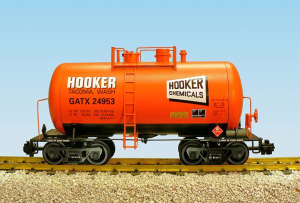 USA-Trains Hooker Chemicals - Orange, Black ,Spur G