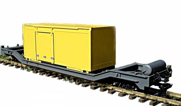 Train Line45 Vorbestellung RHB Containerwagen, Metallräder, Spur G