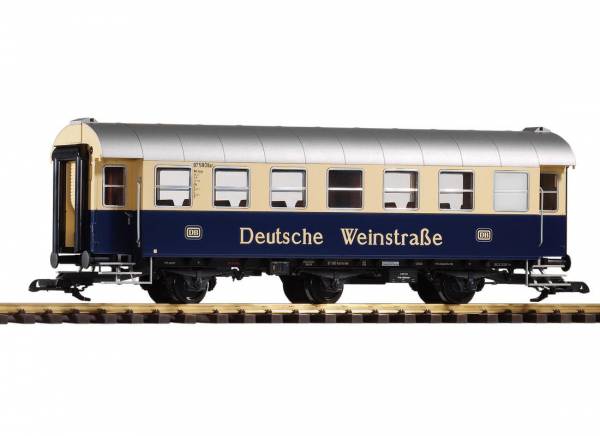 Piko Personenwagen DB, blau-beige, Deutsche Weinstrasse, Spur G, für LGB Kupplung