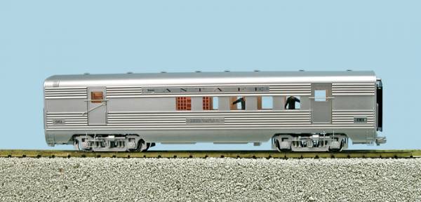 USA-Trains Santa Fe "Super Chief"Railway Post Office - Stainless Steel,Spur G