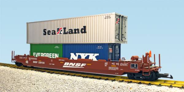 USA-Trains BNSF w/2 Containers (#1) ,Spur G
