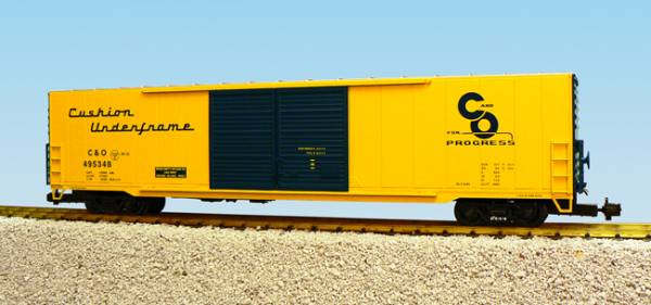 USA-Trains C&O Double Door - Yellow/Blue ,Spur G
