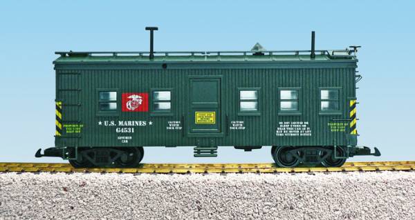 USA-Trains USMC Kitchen Car - Green ,Spur G