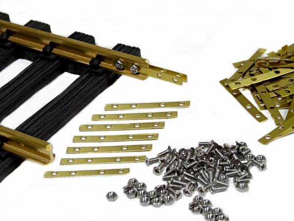 Schienenverbinder für 8 Schienenverbindungen Spur II (64mm), Spur 2