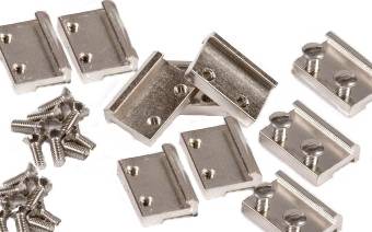 Massoth Rail Clamps 1 Scale (Code 250) nickelt-plated, 11mm (50/pack)
