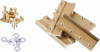 Massoth Rail Clamps G Scale, Brass, 39mm (24/pack)