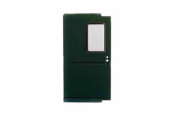 LGB sliding door right Saxon passenger car, green G gauge