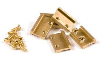 Massoth Rail Clamps G Scale, Brass, 19mm (100/pack)